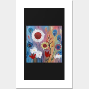 Playful Field of Flowers Nr. 4 Posters and Art